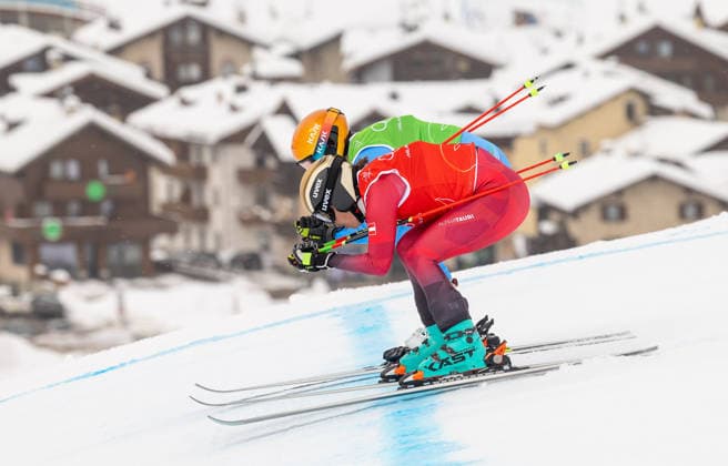 OLYMPICS - Winter Olympic Games, Olympische Spiele, Olympia, OS Milano Cortina 2026 LIVIGNO,ITALY,20.FEB.26 - OLYMPICS, SKI CROSS - Winter Olympic Games Milano Cortina 2026, Skicross, women, final. Image shows Katrin Ofner (AUT) and Jole Galli (ITA).  GEPAxpictures xHaraldxSteiner
