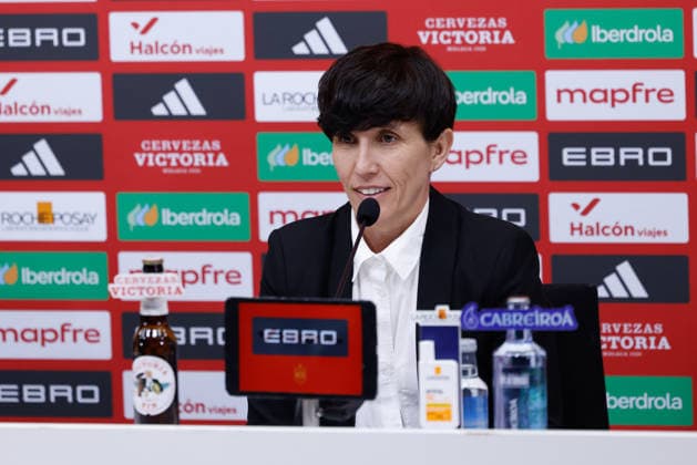 February 20, 2026, Las Rozas, Madrid, Spain: Sonia Bermudez, head coach of Spain, attends a press conference, PK, Pressekonferenz to announce the list of summoned players ahead the FIFA Women s World Cup 2027 football matches of Spain Team against Iceland and Ukraine at Ciudad del Futbol on February 20, 2026, in Las Rozas, Madrid, Spain. Las Rozas Spain - ZUMAa181 20260220_zaa_a181_003 Copyright: xDennisxAgyemanx