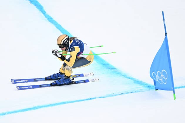 2026 WINTER Olympic Games, Olympische Spiele, Olympia, OS Luisa Klapprott of Germany competes in the seeding round of the Women™s Ski Cross at Livigno Snow Park, on day 14 of the 2026 Milano Cortina Winter Olympic Games in Italy, Friday, February 20, 2026. ( NO ARCHIVING, EDITORIAL USE ONLY LIVIGNO SONDRIO ITALY  Copyright: xDANxHIMBRECHTSx 20260221177524066084