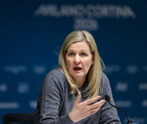 260220 IOC President Kirsty Coventry at a press conference, PK, Pressekonferenz during day 14 of the 2026 Winter Olympics on February 20, 2026 in Milan. Photo: Emma Wallskog BILDBYRAN kod EW EW0644 Olympic Games, Olympische Spiele, Olympia, OS olympics winter olympics os ol olympiska spel vinter-os olympiske leker milano cortina 2026 milan cortina 2026 milano cortina 2026 olympic games milano cortina 2026 winter olympic games milano cortina-os milano cortina-ol vinter-ol 14 bbeng presskonferens iok ordförande internationella olympiska kommitten *** 260220 IOC President Kirsty Coventry at a press conference during day 14 of the 2026 Winter Olympics on February 20, 2026 in Milan Photo Emma Wallskog BILDBYRAN code EW EW0644 olympic games olympics winter olympics os ol olympic games winter os olympic games milano cortina 2026 milan cortina 2026 milano cortina 2026 olympic games milano cortina 2026 winter olympic games milano cortina os milano cortina ol winter ol 14 bbeng press conference ioc president international olympic committee  Copyright: EMMAxWALLSKOG BB260220EW006