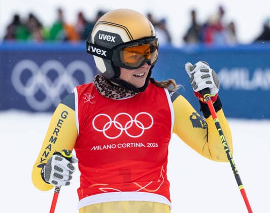OLYMPICS - Winter Olympic Games, Olympische Spiele, Olympia, OS Milano Cortina 2026 LIVIGNO,ITALY,20.FEB.26 - OLYMPICS, SKI CROSS - Winter Olympic Games Milano Cortina 2026, Skicross, women, final. Image shows Daniela Maier (GER).  GEPAxpictures xWolfgangxGrebien