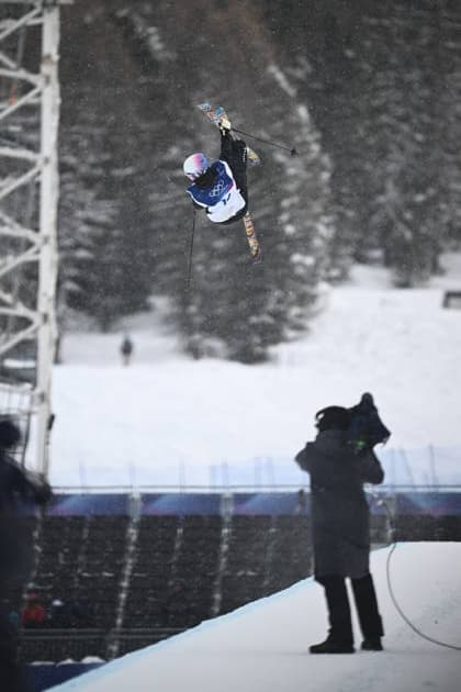 2026 WINTER Olympic Games, Olympische Spiele, Olympia, OS Ben Harrington of New Zealand competes in the Men™s Ski Halfpipe qualifier at Livigno Snow Park, on day 14 of the 2026 Milano Cortina Winter Olympic Games in Italy, Friday, February 20, 2026. ( NO ARCHIVING, EDITORIAL USE ONLY LIVIGNO SONDRIO ITALY  Copyright: xDANxHIMBRECHTSx 20260221154221696075