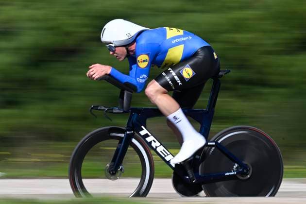 Volta Algarve 2026 Stage 3 VILAMOURA, PORTUGAL - FEBRUARY 20 : Soderqvist Jakob (SWE) of Lidl - Trek during stage 3 of the 52th edition of Volta Algarve an UCI ProSeries 2.Pro Individual Time Trial stage for Men Elite of 19.5 km with start in Vilamoura and finish in Vilamoura on February 20, 2026 in Vilamoura, Portugal, 20 02 2026 ( Motordriver Guy De Vuyst - Vilamoura Portugal  Copyright: xNicoxVereeckenx
