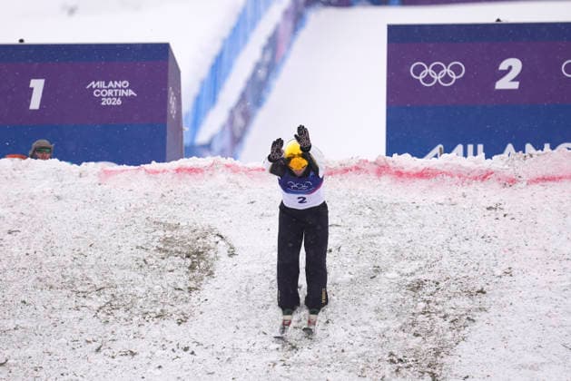 (260220) -- LIVIGNO, Feb. 20, 2026 -- Li Tianma of China competes during the freestyle skiing men s aerials final 1 at the Milan-Cortina 2026 Olympic Winter games, Winterspiele,Spiele, Summer games in Livigno, Italy, Feb. 20, 2026. ) (MICO2026)ITALY-LIVIGNO-OLYMPIC WINTER GAMES-FREESTYLE SKIING-MEN S AERIALS-FINAL HuxChao 