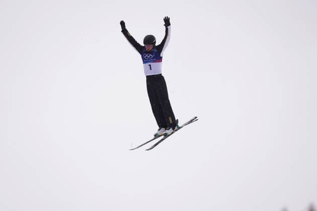 (260220) -- LIVIGNO, Feb. 20, 2026 -- Sun Jiaxu of China competes during the freestyle skiing men s aerials final 1 at the Milan-Cortina 2026 Olympic Winter games, Winterspiele,Spiele, Summer games in Livigno, Italy, Feb. 20, 2026. ) (MICO2026)ITALY-LIVIGNO-OLYMPIC WINTER GAMES-FREESTYLE SKIING-MEN S AERIALS-FINAL HuxChao 