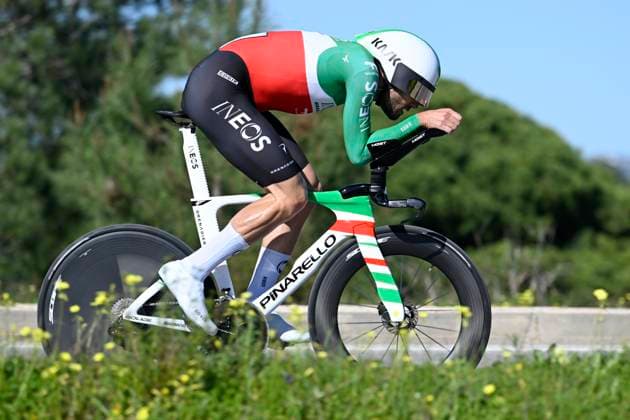 Volta Algarve 2026 Stage 3 VILAMOURA, PORTUGAL - FEBRUARY 20 : Ganna Filippo (ITA) of INEOS Grenadiers during stage 3 of the 52th edition of Volta Algarve an UCI ProSeries 2.Pro Individual Time Trial stage for Men Elite of 19.5 km with start in Vilamoura and finish in Vilamoura on February 20, 2026 in Vilamoura, Portugal, 20 02 2026 ( Motordriver Guy De Vuyst - Vilamoura Portugal  Copyright: xNicoxVereeckenx