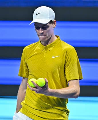 February 20, 2026, Doha, Qatar: Jannik Sinner of Italy is seen in action against Jakub Mensik of Czech Republic in the Quarter final at the ATP, Tennis Herren men s Qatar ExxonMobil Open 2026 tennis tournament at the Khalifa International Tennis Complex. Jakub Mensik won against Jannik Sinner 7-6,2-6,6-3. ATP QATAR EXXONMOBIL OPEN-QUARTER FINAL  - ZUMAs197 20260220_aaa_s197_014 Copyright: xNoushadxVariyattiyakkalx