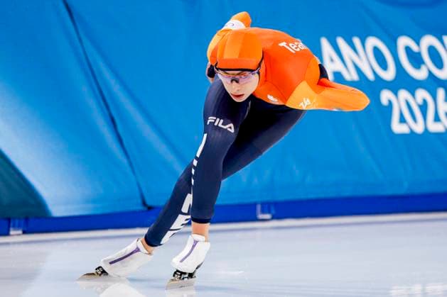 Femke Kok of the Netherlands Women s 1500m, Milano Cortina 2026 Winter Olympics: Day 14, Speed skating, Eisschnelllauf - Milano Cortina 2026 Winter Olympics: Day 14, Milano Speed Skating Stadium, February 20, 2026, Milan, Italy.