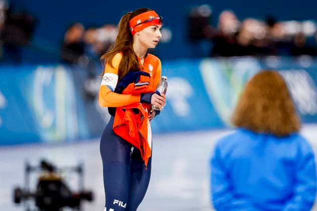 Femke Kok of the Netherlands looks exhausted after Women s 1500m, Milano Cortina 2026 Winter Olympics: Day 14, Speed skating, Eisschnelllauf - Milano Cortina 2026 Winter Olympics: Day 14, Milano Speed Skating Stadium, February 20, 2026, Milan, Italy.