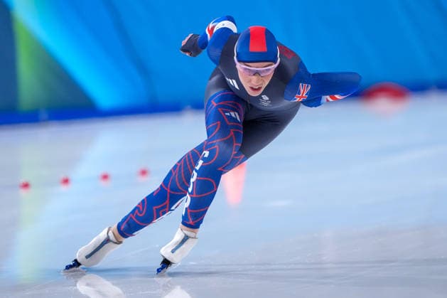 2026-02-20 - Milano Cortina 2026 Winter Olympics 1500m Women MILAN, ITALY - FEBRUARY 20: Ellia Smeding of United Kingdom during the 1500m Women on day 16 of the Milano Cortina 2026 Winter Olympics at the Milano Speed skating, Eisschnelllauf Arena on February 20, 2026 in Milan, Italy Milan Milano Speed Skating Arena Italy Content not available for redistribution in The Netherlands directly or indirectly through any third parties. Copyright: xAndrexWeeningx