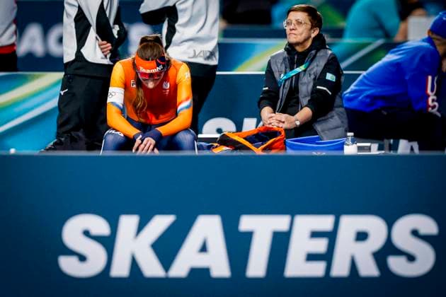 Femke Kok of the Netherlands looks on after Women s 1500m, Milano Cortina 2026 Winter Olympics: Day 14, Speed skating, Eisschnelllauf - Milano Cortina 2026 Winter Olympics: Day 14, Milano Speed Skating Stadium, February 20, 2026, Milan, Italy.