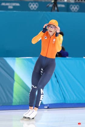 Winter Olympics - Speed skating, Eisschnelllauf Women’s 1500 Final Femke Kok of Team Netherlands competes during the Speed Skating Women s 1500m on day fourteen of the Milano Cortina 2026 Winter Olympic Games, Olympische Spiele, Olympia, OS at Milano Speed Skating Stadium on February 20, 2026 in Milan, Italy. Photo by Alexis Jumeau ABACAPRESS.COM Milan Italy  Copyright: xJumeauxAlexis ABACAx
