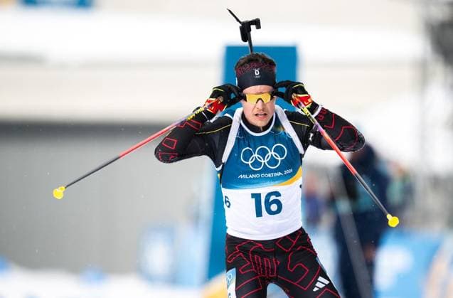 MILANO CORTINA 2026 - OLYMPISCHE WINTERSPIELE - ANTERSELVA - BIATHLON - MASSENSTART 15KM MÄNNER ** NUR FÜR REDAKTIONELLE ZWECKE ** EDITORIAL USE ONLY **<p>20 02 2026-Anterselva: Olympische Winterspiele Milano Cortina 2026 Biathlon Anterselva Biathlon Arena - Antholz Event: 15km Massenstart Männer im Foto: Philipp Horn 16 (GER) ( Italien Venetien Antholz Copyright: SaschaxFromm *** MILANO CORTINA 2026 OLYMPIC WINTER GAMES ANTERSELVA BIATHLON MASS START 15KM MEN FOR EDITORIAL PURPOSES ONLY p 20 02 2026 Anterselva Olympic Winter Games Milano Cortina 2026 Biathlon Anterselva Biathlon Arena Antholz Event 15km Mass Start Men in photo Philipp Horn 16 GER Italy Veneto Antholz Copyright SaschaxFromm Copyright: SaschaxFromm doc84nr0fx20s1pozsxgze ,EDITORIAL USE ONLY