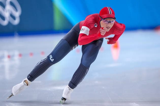 2026-02-20 - Milano Cortina 2026 Winter Olympics 1500m Women MILAN, ITALY - FEBRUARY 20: Aurora Grinden Lovas of Norway during the 1500m Women on day 16 of the Milano Cortina 2026 Winter Olympics at the Milano Speed skating, Eisschnelllauf Arena on February 20, 2026 in Milan, Italy Milan Milano Speed Skating Arena Italy Content not available for redistribution in The Netherlands directly or indirectly through any third parties. Copyright: xAndrexWeeningx