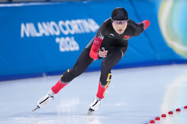 2026-02-20 - Milano Cortina 2026 Winter Olympics 1500m Women MILAN, ITALY - FEBRUARY 20: Jiaxuan Li of China during the 1500m Women on day 16 of the Milano Cortina 2026 Winter Olympics at the Milano Speed skating, Eisschnelllauf Arena on February 20, 2026 in Milan, Italy Milan Milano Speed Skating Arena Italy Content not available for redistribution in The Netherlands directly or indirectly through any third parties. Copyright: xAndrexWeeningx
