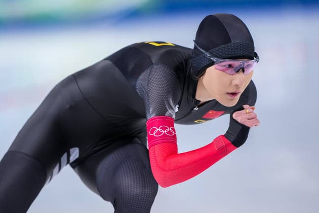 2026-02-20 - Milano Cortina 2026 Winter Olympics 1500m Women MILAN, ITALY - FEBRUARY 20: Jiaxuan Li of China during the 1500m Women on day 16 of the Milano Cortina 2026 Winter Olympics at the Milano Speed skating, Eisschnelllauf Arena on February 20, 2026 in Milan, Italy Milan Milano Speed Skating Arena Italy Content not available for redistribution in The Netherlands directly or indirectly through any third parties. Copyright: xAndrexWeeningx