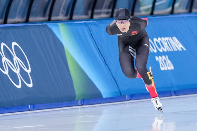 2026-02-20 - Milano Cortina 2026 Winter Olympics 1500m Women MILAN, ITALY - FEBRUARY 20: Jiaxuan Li of China during the 1500m Women on day 16 of the Milano Cortina 2026 Winter Olympics at the Milano Speed skating, Eisschnelllauf Arena on February 20, 2026 in Milan, Italy Milan Milano Speed Skating Arena Italy Content not available for redistribution in The Netherlands directly or indirectly through any third parties. Copyright: xAndrexWeeningx