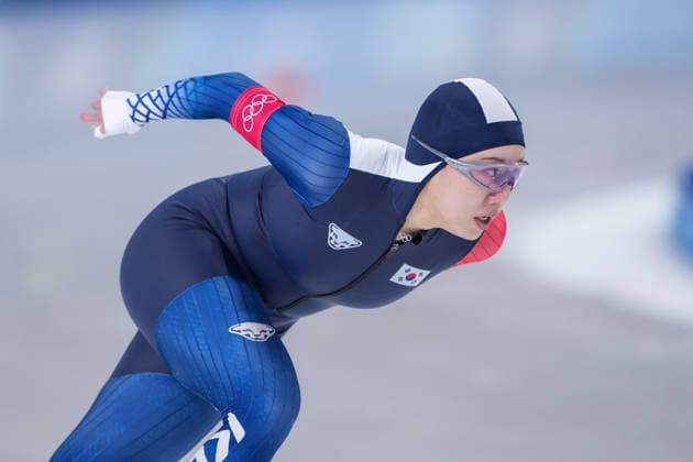 2026-02-20 - Milano Cortina 2026 Winter Olympics 1500m Women MILAN, ITALY - FEBRUARY 20: Ji-Woo Park of Republic of Korea during the 1500m Women on day 16 of the Milano Cortina 2026 Winter Olympics at the Milano Speed skating, Eisschnelllauf Arena on February 20, 2026 in Milan, Italy Milan Milano Speed Skating Arena Italy Content not available for redistribution in The Netherlands directly or indirectly through any third parties. Copyright: xAndrexWeeningx