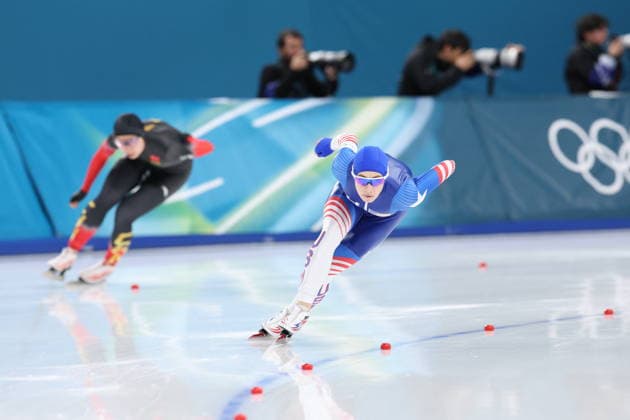 Winter Olympics - Speed skating, Eisschnelllauf Women’s 1500 Final Greta Myers of Team United States competes during the Speed Skating Women s 1500m on day fourteen of the Milano Cortina 2026 Winter Olympic Games, Olympische Spiele, Olympia, OS at Milano Speed Skating Stadium on February 20, 2026 in Milan, Italy. Photo by Alexis Jumeau ABACAPRESS.COM Milan Italy  Copyright: xJumeauxAlexis ABACAx