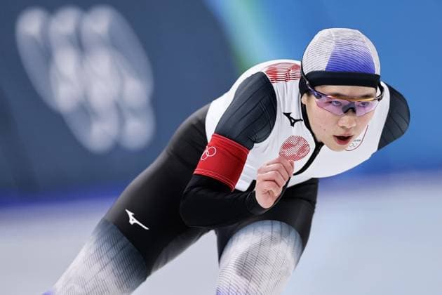 Milan Cortina Olympics: Speed skating, Eisschnelllauf Japanese speed skater Momoka Horikawa competes in the women s 1,500 meters at the Milan Cortina Olympics on Feb. 20, 2026, at Milano Speed Skating Stadium in Milan.  A14AA0005308884P