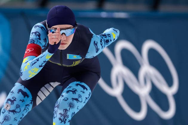 2026-02-20 Speed skating, Eisschnelllauf - Milano Cortina 2026 Winter Olympics - Day 14 MILAN, ITALY - FEBRUARY 20: Arina Ilyachshenko of Kazakhstan competing in the Women s 1500m during Day 14 of Speed Skating - Milano Cortina 2026 Winter Olympics at Milano Speed Skating Stadium on February 20, 2026 in Milan, Italy. (Photo by Joris Verwijst BSR Agency) Milan Italy Content not available for redistribution in The Netherlands directly or indirectly through any third parties. Copyright: xBSRxAgencyx