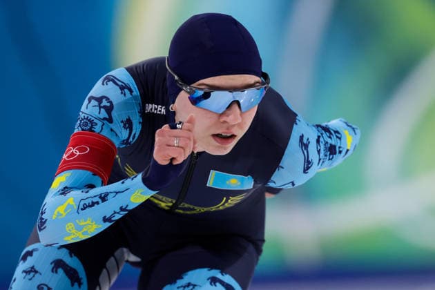 2026-02-20 Speed skating, Eisschnelllauf - Milano Cortina 2026 Winter Olympics - Day 14 MILAN, ITALY - FEBRUARY 20: Arina Ilyachshenko of Kazakhstan competing in the Women s 1500m during Day 14 of Speed Skating - Milano Cortina 2026 Winter Olympics at Milano Speed Skating Stadium on February 20, 2026 in Milan, Italy. (Photo by Joris Verwijst BSR Agency) Milan Italy Content not available for redistribution in The Netherlands directly or indirectly through any third parties. Copyright: xBSRxAgencyx