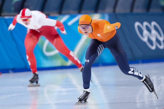 2026-02-20 - Milano Cortina 2026 Winter Olympics 1500m Women MILAN, ITALY - FEBRUARY 20: Natalia Czerwonka of Poland, Marijke Groenewoud of Netherlands during the 1500m Women on day 16 of the Milano Cortina 2026 Winter Olympics at the Milano Speed skating, Eisschnelllauf Arena on February 20, 2026 in Milan, Italy Milan Milano Speed Skating Arena Italy Content not available for redistribution in The Netherlands directly or indirectly through any third parties. Copyright: xAndrexWeeningx