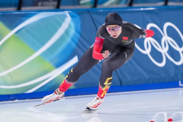 2026-02-20 - Milano Cortina 2026 Winter Olympics 1500m Women MILAN, ITALY - FEBRUARY 20: Qi Yin of China during the 1500m Women on day 16 of the Milano Cortina 2026 Winter Olympics at the Milano Speed skating, Eisschnelllauf Arena on February 20, 2026 in Milan, Italy Milan Milano Speed Skating Arena Italy Content not available for redistribution in The Netherlands directly or indirectly through any third parties. Copyright: xAndrexWeeningx