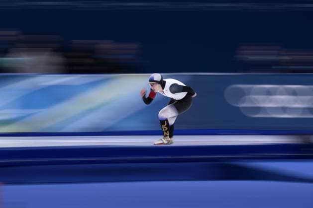 Milan Cortina Olympics: Speed skating, Eisschnelllauf Japanese speed skater Momoka Horikawa competes in the women s 1,500 meters at the Milan Cortina Olympics on Feb. 20, 2026, at Milano Speed Skating Stadium in Milan.  A14AA0005308966P