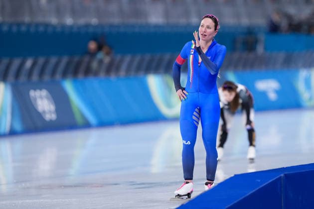 2026-02-20 - Milano Cortina 2026 Winter Olympics 1500m Women MILAN, ITALY - FEBRUARY 20: Francesca Lollobrigida of Italy during the 1500m Women on day 16 of the Milano Cortina 2026 Winter Olympics at the Milano Speed skating, Eisschnelllauf Arena on February 20, 2026 in Milan, Italy Milan Milano Speed Skating Arena Italy Content not available for redistribution in The Netherlands directly or indirectly through any third parties. Copyright: xAndrexWeeningx