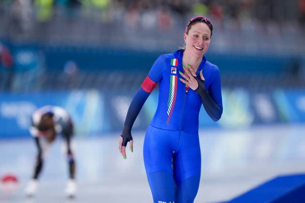 2026-02-20 - Milano Cortina 2026 Winter Olympics 1500m Women MILAN, ITALY - FEBRUARY 20: Francesca Lollobrigida of Italy during the 1500m Women on day 16 of the Milano Cortina 2026 Winter Olympics at the Milano Speed skating, Eisschnelllauf Arena on February 20, 2026 in Milan, Italy Milan Milano Speed Skating Arena Italy Content not available for redistribution in The Netherlands directly or indirectly through any third parties. Copyright: xAndrexWeeningx