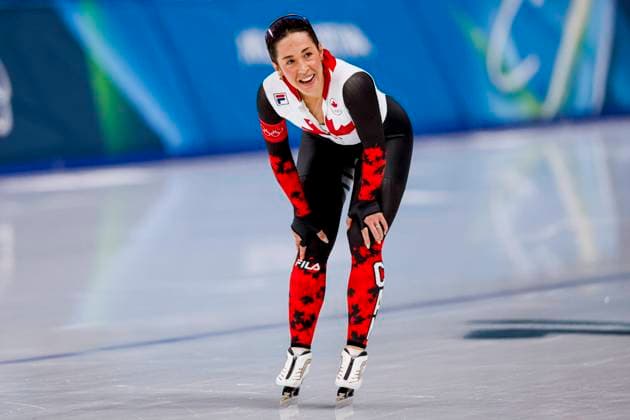 Valerie Maltais of Canada smiling after Women s 1500m, Milano Cortina 2026 Winter Olympics: Day 14, Speed skating, Eisschnelllauf - Milano Cortina 2026 Winter Olympics: Day 14, Milano Speed Skating Stadium, February 20, 2026, Milan, Italy.