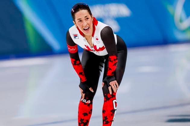 Valerie Maltais of Canada smiling after Women s 1500m, Milano Cortina 2026 Winter Olympics: Day 14, Speed skating, Eisschnelllauf - Milano Cortina 2026 Winter Olympics: Day 14, Milano Speed Skating Stadium, February 20, 2026, Milan, Italy.