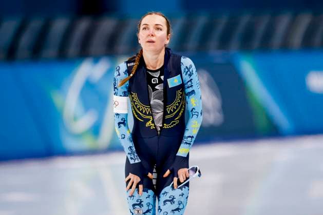 Elizaveta Golubeva of Kazakhstan looks on after Women s 1500m, Milano Cortina 2026 Winter Olympics: Day 14, Speed skating, Eisschnelllauf - Milano Cortina 2026 Winter Olympics: Day 14, Milano Speed Skating Stadium, February 20, 2026, Milan, Italy.