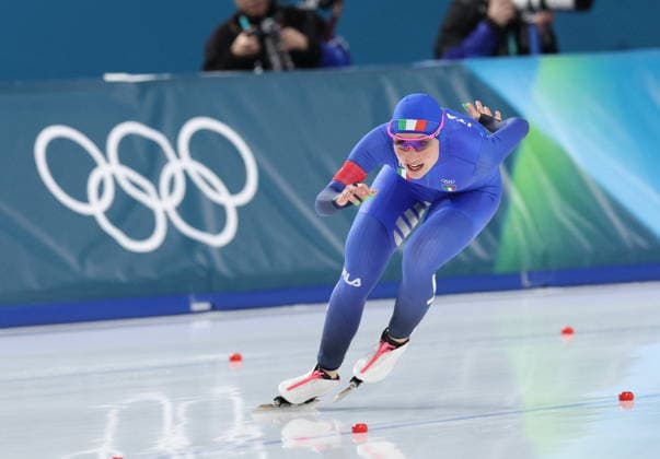 Winter Olympics - Speed skating, Eisschnelllauf Women’s 1500 Final Francesca Lollobrigida of Team Italy competes during the Speed Skating Women s 1500m on day fourteen of the Milano Cortina 2026 Winter Olympic Games, Olympische Spiele, Olympia, OS at Milano Speed Skating Stadium on February 20, 2026 in Milan, Italy. Photo by Alexis Jumeau ABACAPRESS.COM Milan Italy  Copyright: xJumeauxAlexis ABACAx