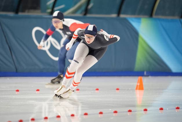 OLYMPICS - Winter Olympic Games, Olympische Spiele, Olympia, OS Milano Cortina 2026 MILAN,ITALY,20.FEB.26 - OLYMPICS, Speed skating, Eisschnelllauf - Winter Olympic Games Milano Cortina 2026, 1500m, women. Image shows Jeannine Rosner (AUT).  GEPAxpictures xRanjithxKumar