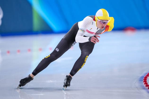 2026-02-20 - Milano Cortina 2026 Winter Olympics 1500m Women MILAN, ITALY - FEBRUARY 20: Isabelle Van Elst of Belgium during the 1500m Women on day 16 of the Milano Cortina 2026 Winter Olympics at the Milano Speed skating, Eisschnelllauf Arena on February 20, 2026 in Milan, Italy Milan Milano Speed Skating Arena Italy Content not available for redistribution in The Netherlands directly or indirectly through any third parties. Copyright: xAndrexWeeningx