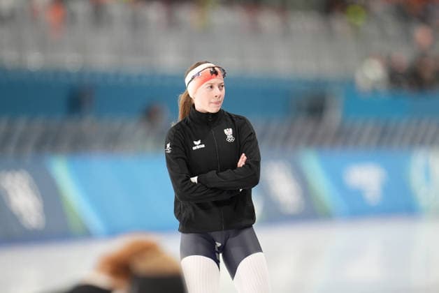 OLYMPICS - Winter Olympic Games, Olympische Spiele, Olympia, OS Milano Cortina 2026 MILAN,ITALY,20.FEB.26 - OLYMPICS, Speed skating, Eisschnelllauf - Winter Olympic Games Milano Cortina 2026, 1500m, women. Image shows Jeannine Rosner (AUT).  GEPAxpictures xRanjithxKumar