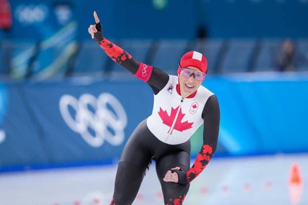 2026-02-20 - Milano Cortina 2026 Winter Olympics 1500m Women MILAN, ITALY - FEBRUARY 20: Valerie Maltais of Canada during the 1500m Women on day 16 of the Milano Cortina 2026 Winter Olympics at the Milano Speed skating, Eisschnelllauf Arena on February 20, 2026 in Milan, Italy Milan Milano Speed Skating Arena Italy Content not available for redistribution in The Netherlands directly or indirectly through any third parties. Copyright: xAndrexWeeningx