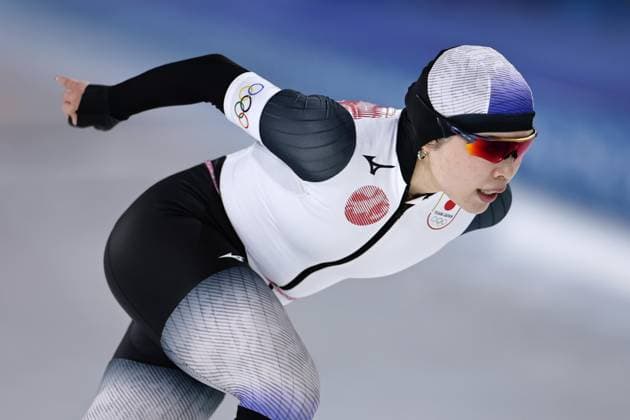 Milan Cortina Olympics: Speed skating, Eisschnelllauf Japanese speed skater Ayano Sato competes in the women s 1,500 meters at the Milan Cortina Olympics on Feb. 20, 2026, at Milano Speed Skating Stadium in Milan.  A14AA0005309006P