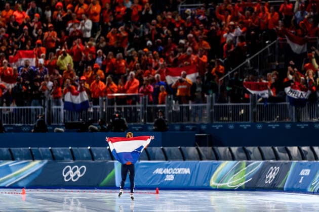 260220 Antoinette Rijpma-de Jong of Netherlands celebrates after winning the women s 1500 meter Speed skating, Eisschnelllauf during day 14 of the 2026 Winter Olympics on February 20, 2026 in Milan. Photo: Emma Wallskog BILDBYRAN kod EW EW0645 skridskor speed skating Olympic Games, Olympische Spiele, Olympia, OS olympics winter olympics os ol olympiska spel vinter-os olympiske leker milano cortina 2026 milan cortina 2026 milano cortina 2026 olympic games milano cortina 2026 winter olympic games milano cortina-os milano cortina-ol vinter-ol 14 bbeng jubel celebration guld gold os-guld *** 260220 Antoinette Rijpma de Jong of Netherlands celebrates after winning the women s 1500 meter speed skating during day 14 of the 2026 Winter Olympics on February 20, 2026 in Milan Photo Emma Wallskog BILDBYRAN code EW EW0645 skates speed skating olympic games olympics winter olympics os ol olympic games winter os olympic games milano cortina 2026 milan cortina 2026 milano cortina 2026 olympic games milano cortina 2026 winter olympic games milano cortina os milano cortina ol winter ol 14 bbeng jubel celebration guld gold os guld  Copyright: EMMAxWALLSKOG BB260220EW048