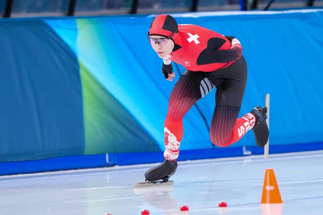 2026-02-20 - Milano Cortina 2026 Winter Olympics 1500m Women MILAN, ITALY - FEBRUARY 20: Kaitlyn McGregor of Switzerland during the 1500m Women on day 16 of the Milano Cortina 2026 Winter Olympics at the Milano Speed skating, Eisschnelllauf Arena on February 20, 2026 in Milan, Italy Milan Milano Speed Skating Arena Italy Content not available for redistribution in The Netherlands directly or indirectly through any third parties. Copyright: xAndrexWeeningx