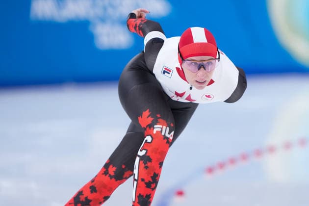 2026-02-20 - Milano Cortina 2026 Winter Olympics 1500m Women MILAN, ITALY - FEBRUARY 20: Ivanie Blondin of Canada during the 1500m Women on day 16 of the Milano Cortina 2026 Winter Olympics at the Milano Speed skating, Eisschnelllauf Arena on February 20, 2026 in Milan, Italy Milan Milano Speed Skating Arena Italy Content not available for redistribution in The Netherlands directly or indirectly through any third parties. Copyright: xAndrexWeeningx