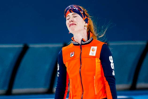 winner Antoinette Rijpma-De Jong of the Netherlands cries of joy after Women s 1500m, Milano Cortina 2026 Winter Olympics: Day 14, Speed skating, Eisschnelllauf - Milano Cortina 2026 Winter Olympics: Day 14, Milano Speed Skating Stadium, February 20, 2026, Milan, Italy.