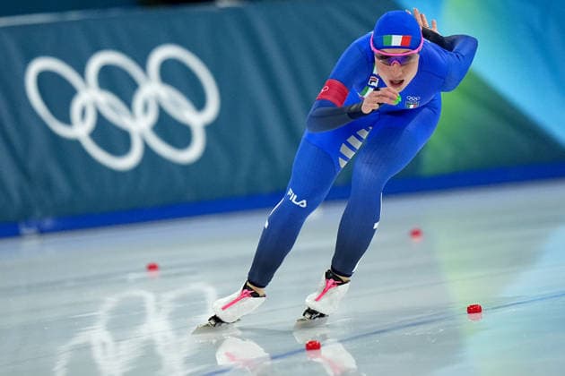 Women™s Speed skating, Eisschnelllauf 1500m, Francesca Lollobrigida from Italy at the 2026 Winter Olympics, Milan, Italy, Friday , Feb. 20, 2026. (Gian Mattia D Alberto LaPresse)  Copyright: xGianxMattiaxD Alberto LaPressex