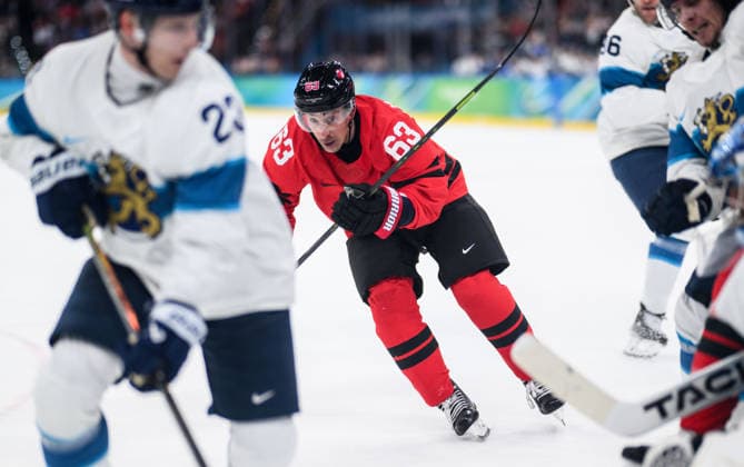 260220 Brad Marchand of Canada in the men s Ice hockey, Eishockey semifinal between Canada and Finland during day 14 of the 2026 Winter Olympics on February 20, 2026 in Milan. Photo: Joel Marklund BILDBYRAN kod JM CS0887 ishockey ice hockey Olympic Games, Olympische Spiele, Olympia, OS olympics winter olympics os ol olympiska spel vinter-os olympiske leker milano cortina 2026 milan cortina 2026 milano cortina 2026 olympic games milano cortina 2026 winter olympic games milano cortina-os milano cortina-ol vinter-ol 14 bbeng finland canada kanada *** 260220 Brad Marchand of Canada in the men s ice hockey semifinal between Canada and Finland during day 14 of the 2026 Winter Olympics on February 20, 2026 in Milan Photo Joel Marklund BILDBYRAN kod JM CS0887 ishockey ice hockey olympic games olympics winter olympics os ol olympiska spel vinter os olympiske leker milano cortina 2026 milan cortina 2026 milano cortina 2026 olympic games milano cortina 2026 winter olympic games milano cortina os milano cortina ol vinter ol 14 bbeng finland canada kanada  Copyright: JOELxMARKLUND BB260220JM020