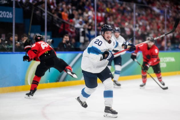 260220 Sebastian Aho of Finland in the men s Ice hockey, Eishockey semifinal between Canada and Finland during day 14 of the 2026 Winter Olympics on February 20, 2026 in Milan. Photo: Joel Marklund BILDBYRAN kod JM CS0887 ishockey ice hockey Olympic Games, Olympische Spiele, Olympia, OS olympics winter olympics os ol olympiska spel vinter-os olympiske leker milano cortina 2026 milan cortina 2026 milano cortina 2026 olympic games milano cortina 2026 winter olympic games milano cortina-os milano cortina-ol vinter-ol 14 bbeng finland canada kanada *** 260220 Sebastian Aho of Finland in the men s ice hockey semifinal between Canada and Finland during day 14 of the 2026 Winter Olympics on February 20, 2026 in Milan Photo Joel Marklund BILDBYRAN kod JM CS0887 ishockey ice hockey olympic games olympics winter olympics os ol olympiska spel vinter os olympiske leker milano cortina 2026 milan cortina 2026 milano cortina 2026 olympic games milano cortina 2026 winter olympic games milano cortina os milano cortina ol vinter ol 14 bbeng finland canada kanada  Copyright: JOELxMARKLUND BB260220JM027