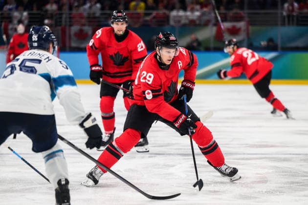 260220 Nathan MacKinnon of Canada in the men s Ice hockey, Eishockey semifinal between Canada and Finland during day 14 of the 2026 Winter Olympics on February 20, 2026 in Milan. Photo: Carl Sandin BILDBYRAN kod CS CS0887 ishockey ice hockey Olympic Games, Olympische Spiele, Olympia, OS olympics winter olympics os ol olympiska spel vinter-os olympiske leker milano cortina 2026 milan cortina 2026 milano cortina 2026 olympic games milano cortina 2026 winter olympic games milano cortina-os milano cortina-ol vinter-ol 14 bbeng finland canada kanada *** 260220 Nathan MacKinnon of Canada in the men s ice hockey semifinal between Canada and Finland during day 14 of the 2026 Winter Olympics on February 20, 2026 in Milan Photo Carl Sandin BILDBYRAN kod CS CS0887 ishockey ice hockey olympic games olympics winter olympics os ol olympiska spel vinter os olympiske leker milano cortina 2026 milan cortina 2026 milano cortina 2026 olympic games milano cortina 2026 winter olympic games milano cortina os milano cortina ol vinter ol 14 bbeng finland canada kanada  Copyright: CARLxSANDIN BB260220CS030