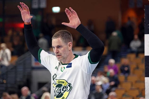 20.02.2026, xovx, Handball Daikin Handball Bundesliga, HSG Wetzlar - SC DHfK Leipzig Andreas Palicka (HSG Wetzlar) Wetzlar Buderus-Arena Hessen Deutschland (DE)