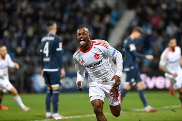 Mohamed Ali Zoma (1. FC Nuernberg) Torjubel, jubelt nach seinem Treffer zum 0:1 waehrend des spiels der 2. Bundesliga zwischen VfL Bochum und 1. FC Nürnberg, Vonovia Ruhrstadion am 20. February 2026 in Bochum, Deutschland. (Foto von Ralf Treese DeFodi Images) +++ Mohamed Ali Zoma (1. FC Nuernberg) celebrates after scoring his team™s first goal during the 2. Bundesliga match between VfL Bochum and 1. FC Nürnberg at Vonovia Ruhrstadion on February 20, 2026 in Bochum, Germany. (Photo by Ralf Treese DeFodi Images) (Photo by Ralf Treese DeFodi Images) -